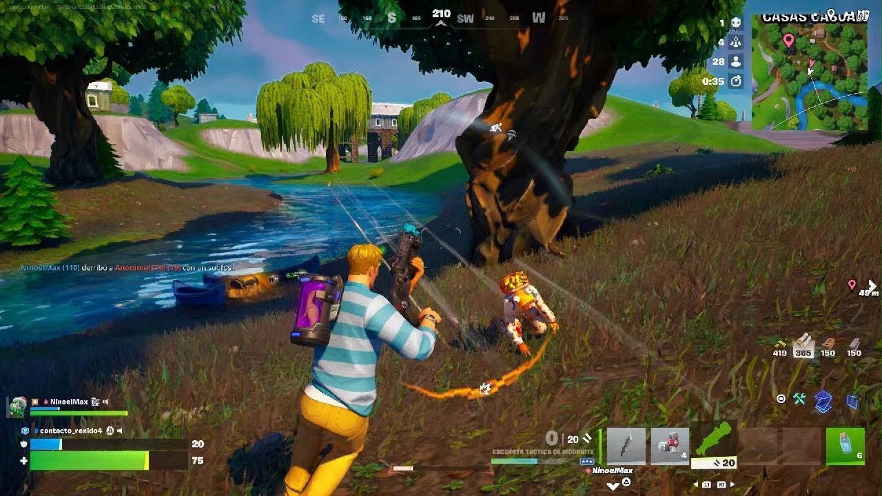 Jugando con un amigo