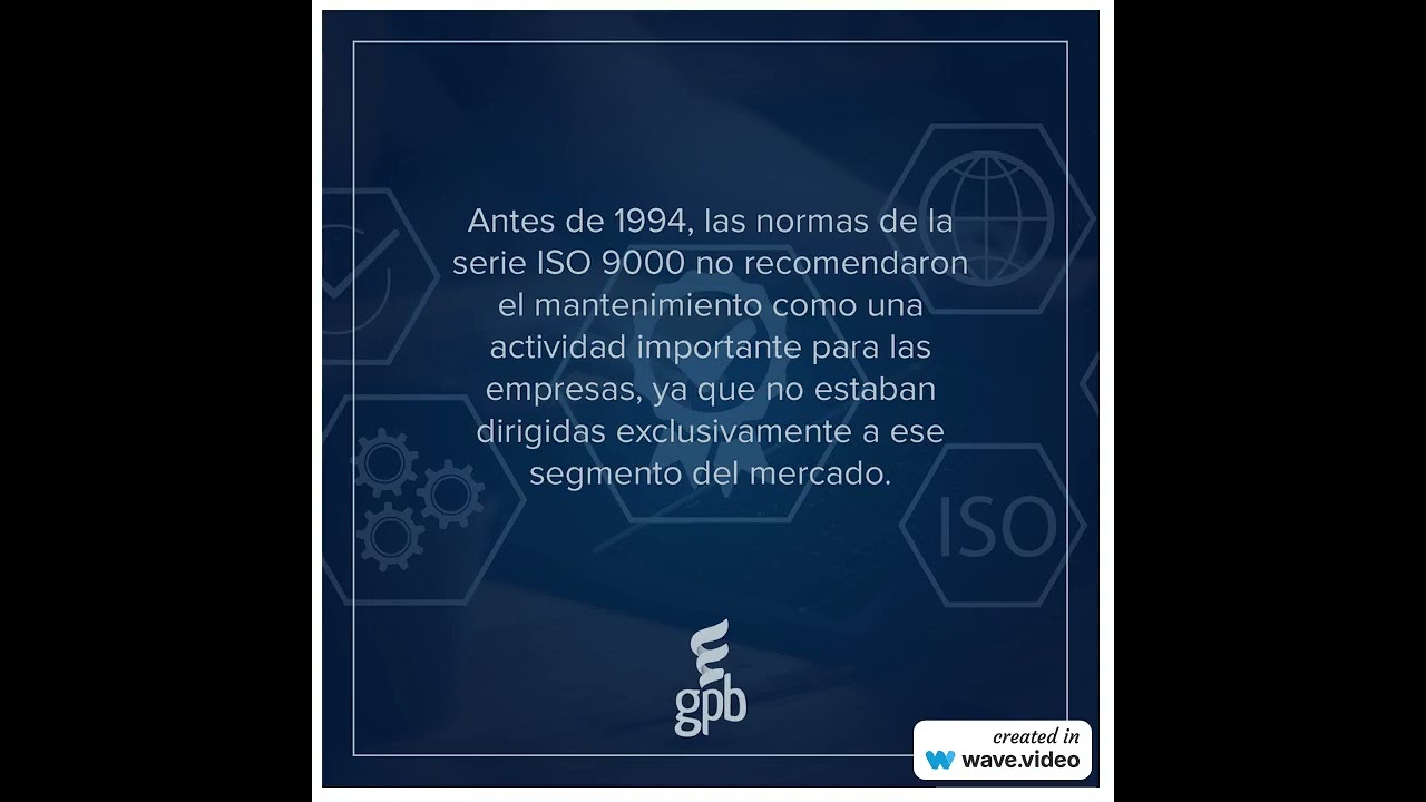 &iquest;Sab&iacute;as qu&eacute;? Iso9000