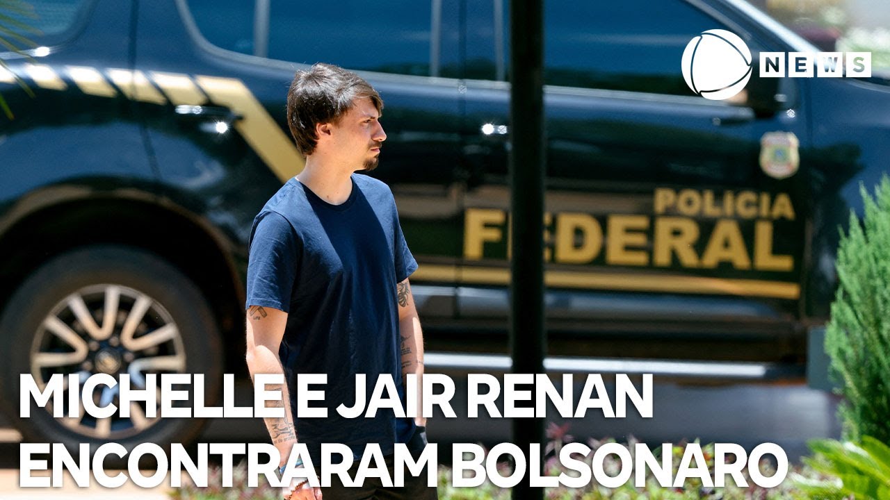 Michelle e Jair Renan tiveram encontros de 30 minutos cada com Bolsonaro