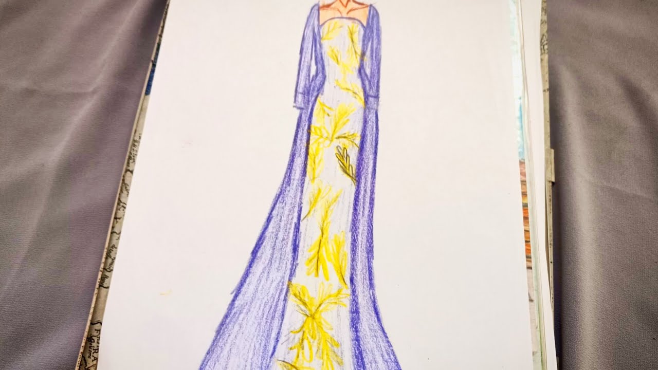رسم فستان حريم السلطان 