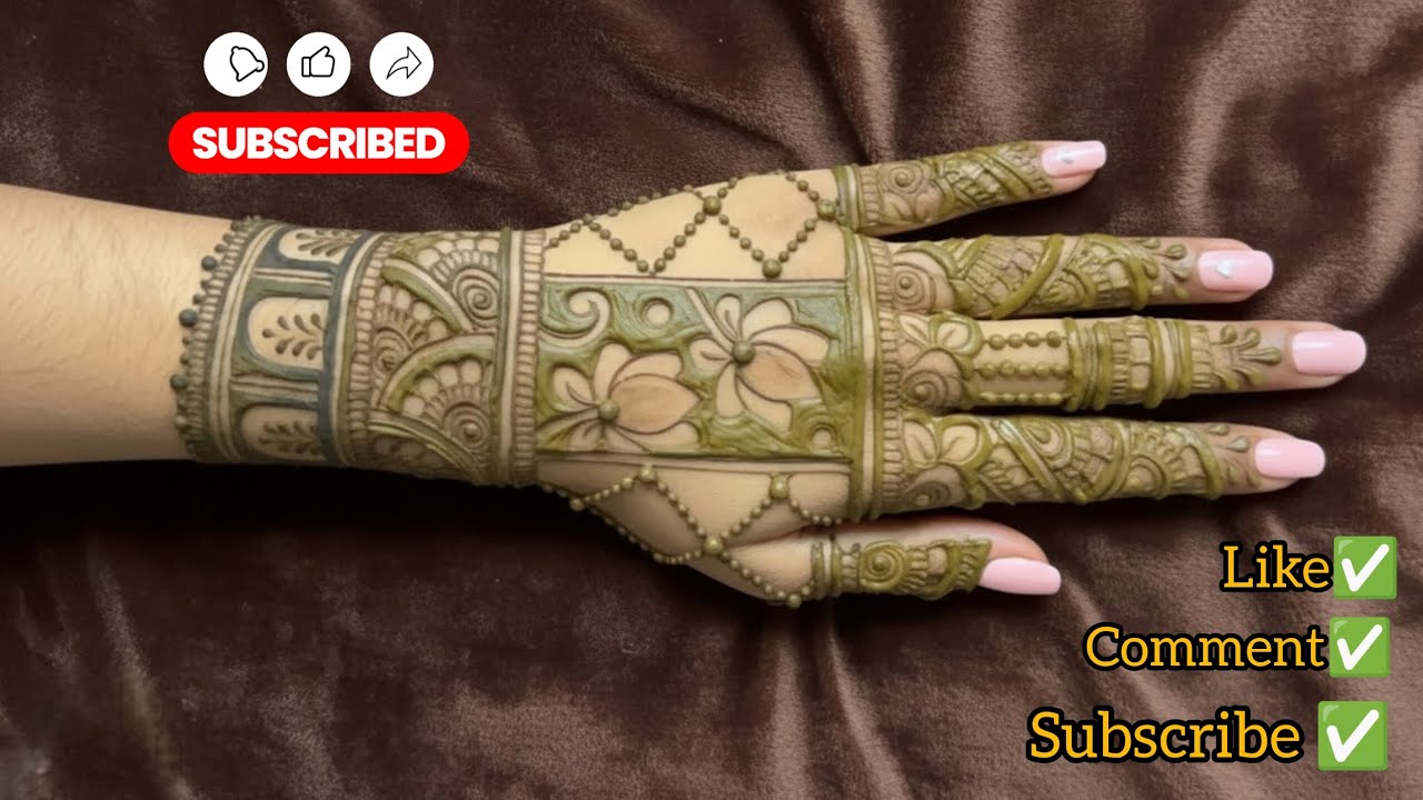 ||New Bridal Mehndi design|| || Mehndi tutorial || |easy design for beginners| #bridalmehndi #mehndi