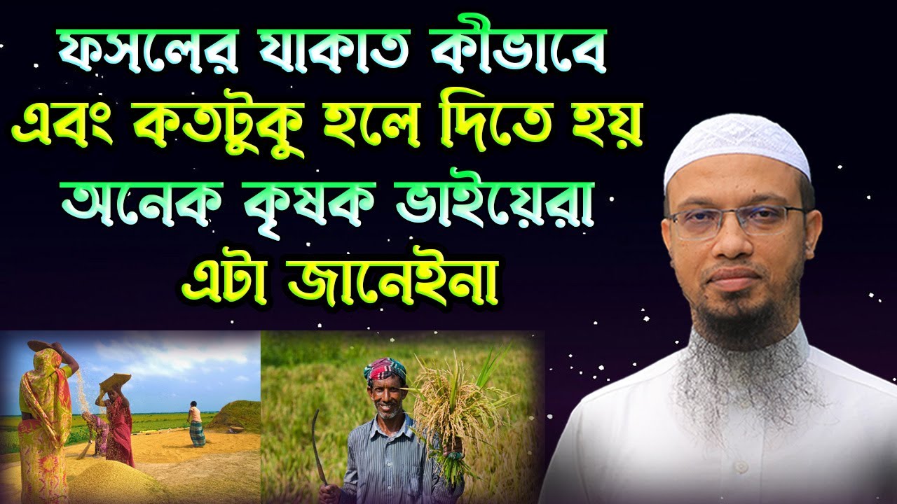 জেনে নিন কীভাবে দিতে হয় ফসলের যাকাত Sheikh Ahmadullah muslim ummah