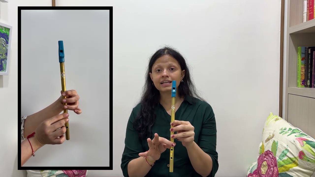 Front Flute Tutorial for Beginners I Sargam - Sa Re Ga Ma Pa Dha Ni Sa