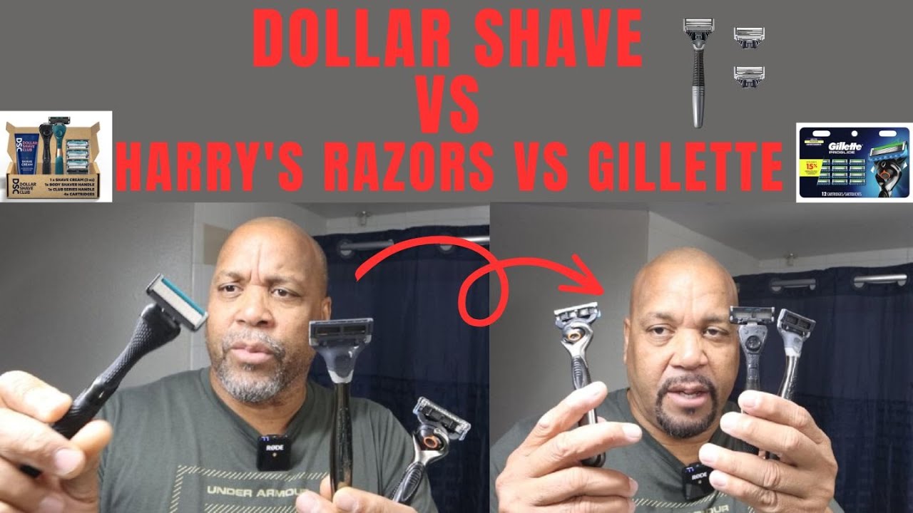 Dollar Shave vs Harry's Razors vs Gillette Best Razor For Bald Head And Face