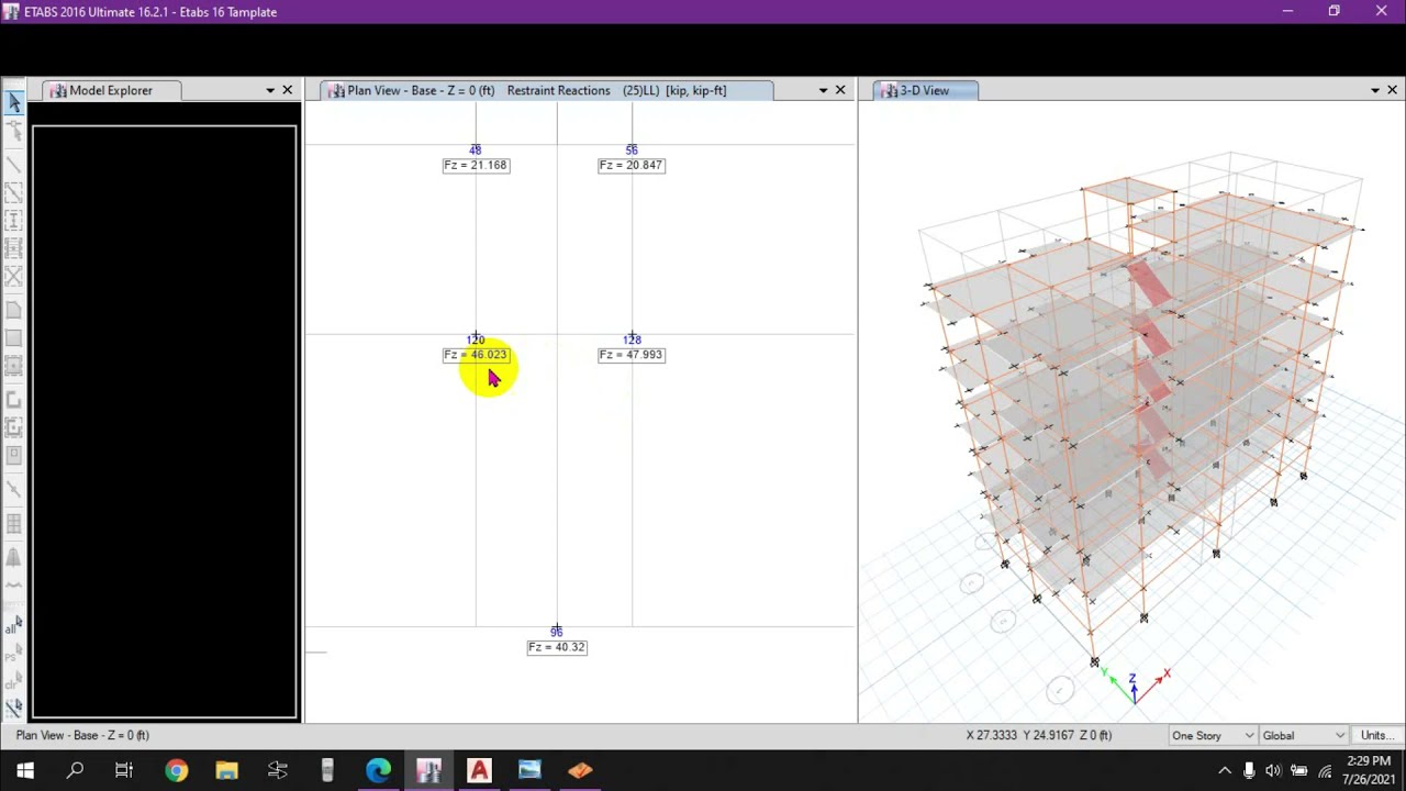 Structural Design of Combined Footing by ASDIP Foundation Software using ETABS Support Reaction
