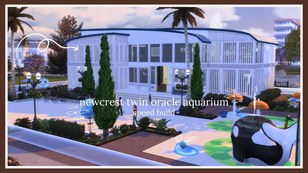 i built an aquarium in the sims! | speed build | the sims 4