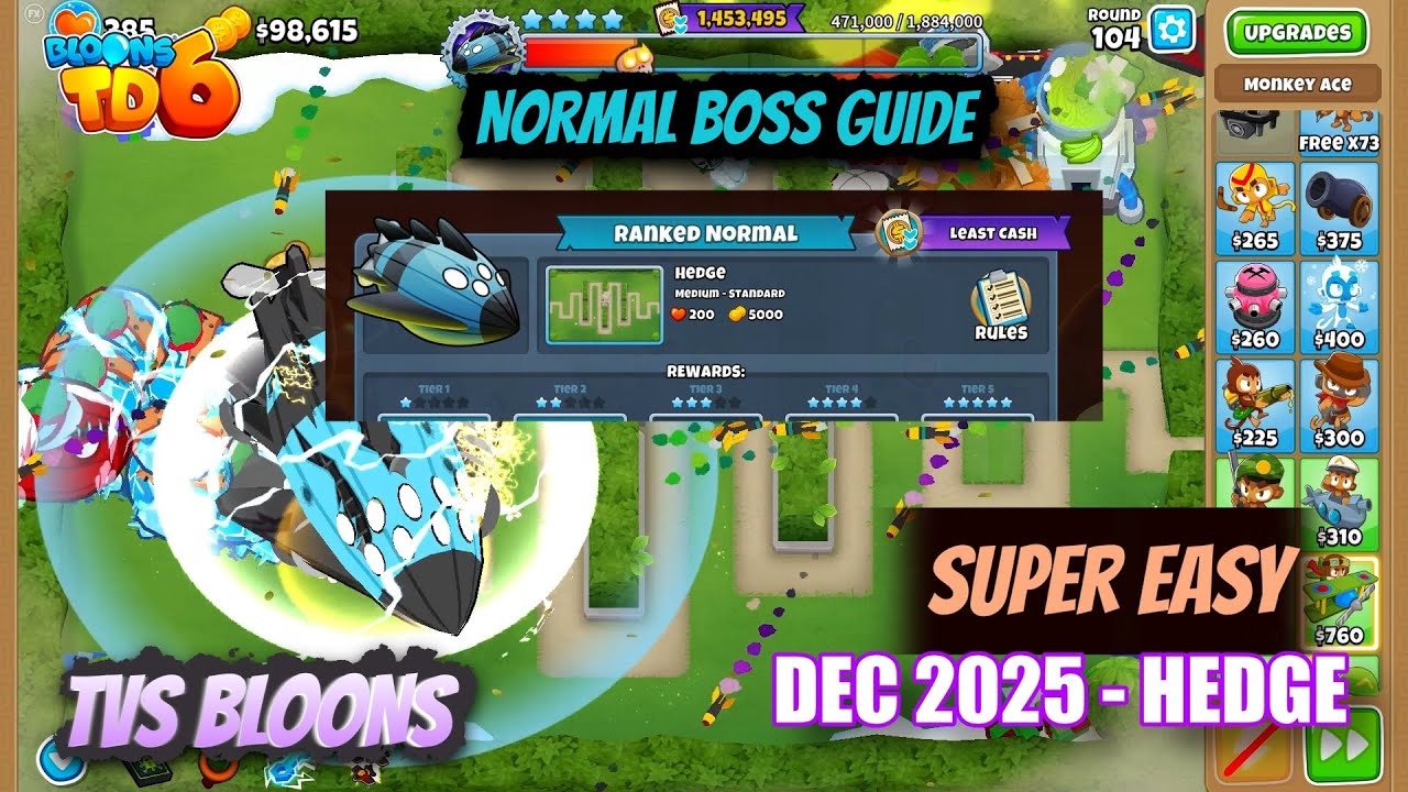 Normal Vortex Hedge Easy Boss Guide BTD6