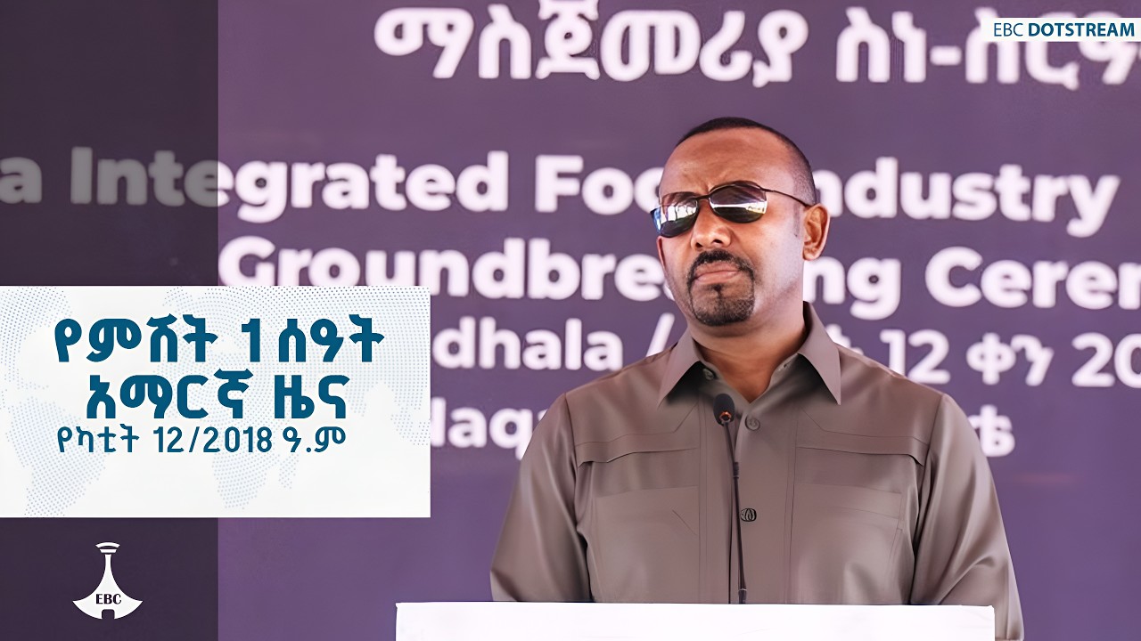የምሽት 1 ሰዓት አማርኛ ዜና ... የካቲት 12/2018 ዓ.ም  ETV | EBC | EBCDOTSTREAM