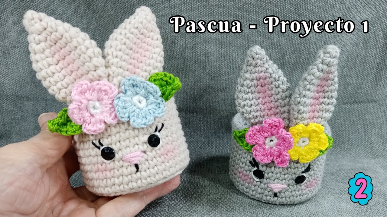 Linda Cesta de Conejita para Pascua ¡Y DE PASO RECICLAMOS! 🐰 Paso a Paso en Crochet 💖 Parte Final