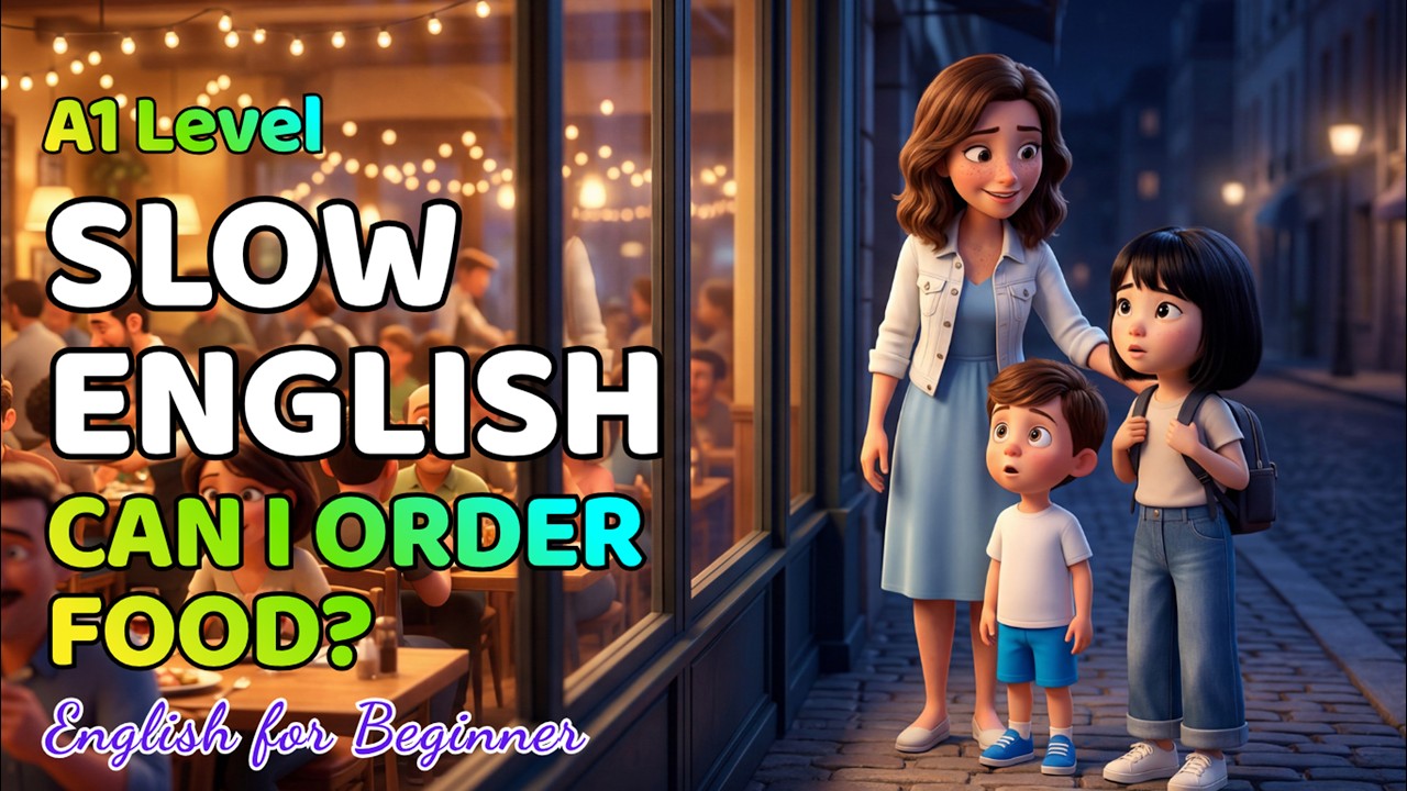 Can I Order Food? | Easy English Listening Practice for Beginners (A1 - A2 Level)