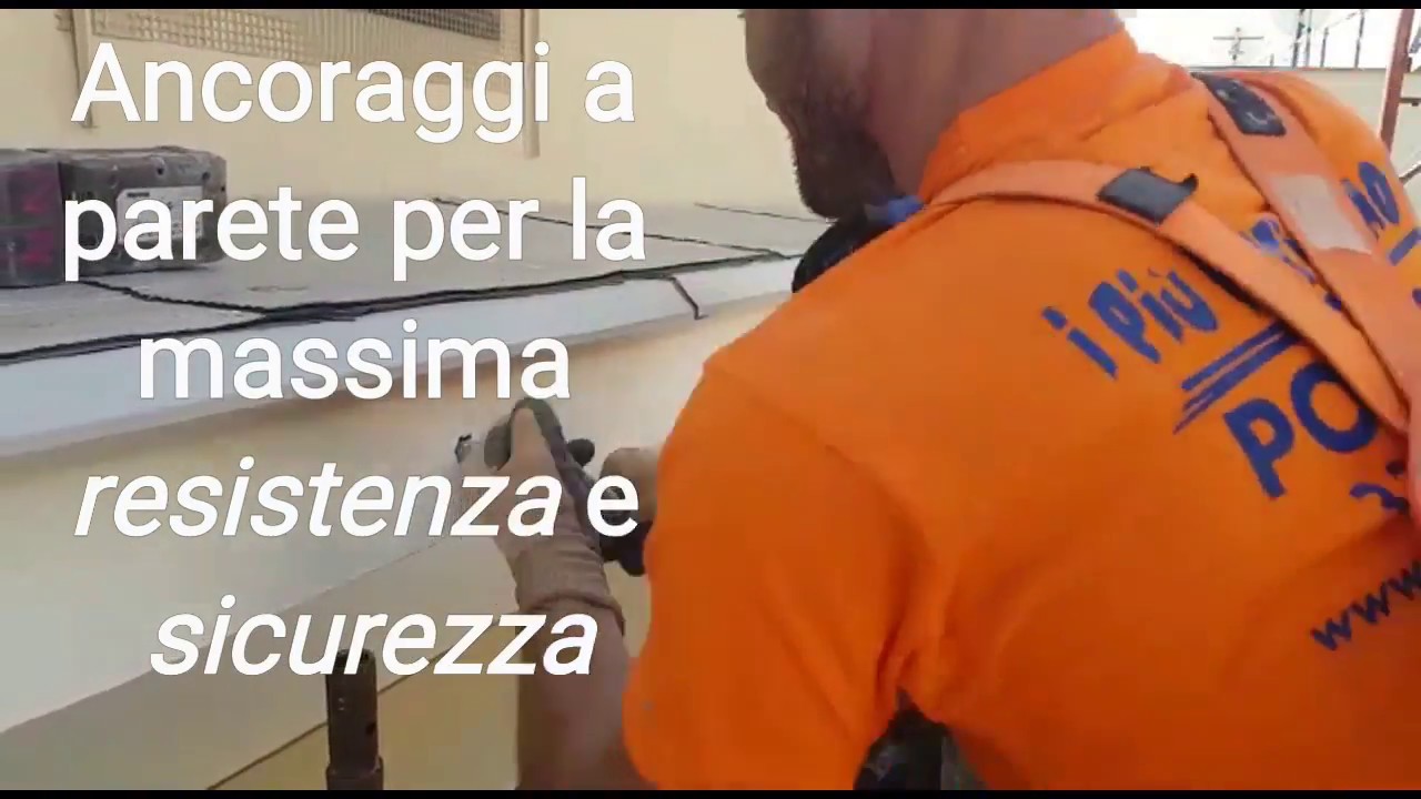 Ancoraggi parete per la massima resistenza e sicurezza sui ponteggi