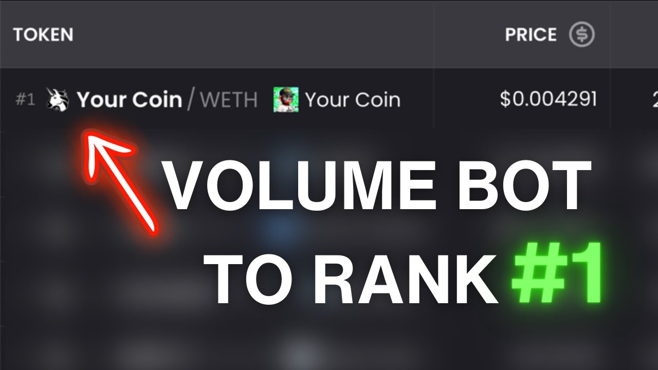 How To Use A Volume Bot to Rank Your Meme Coin (Step-By-Step Tutorial)