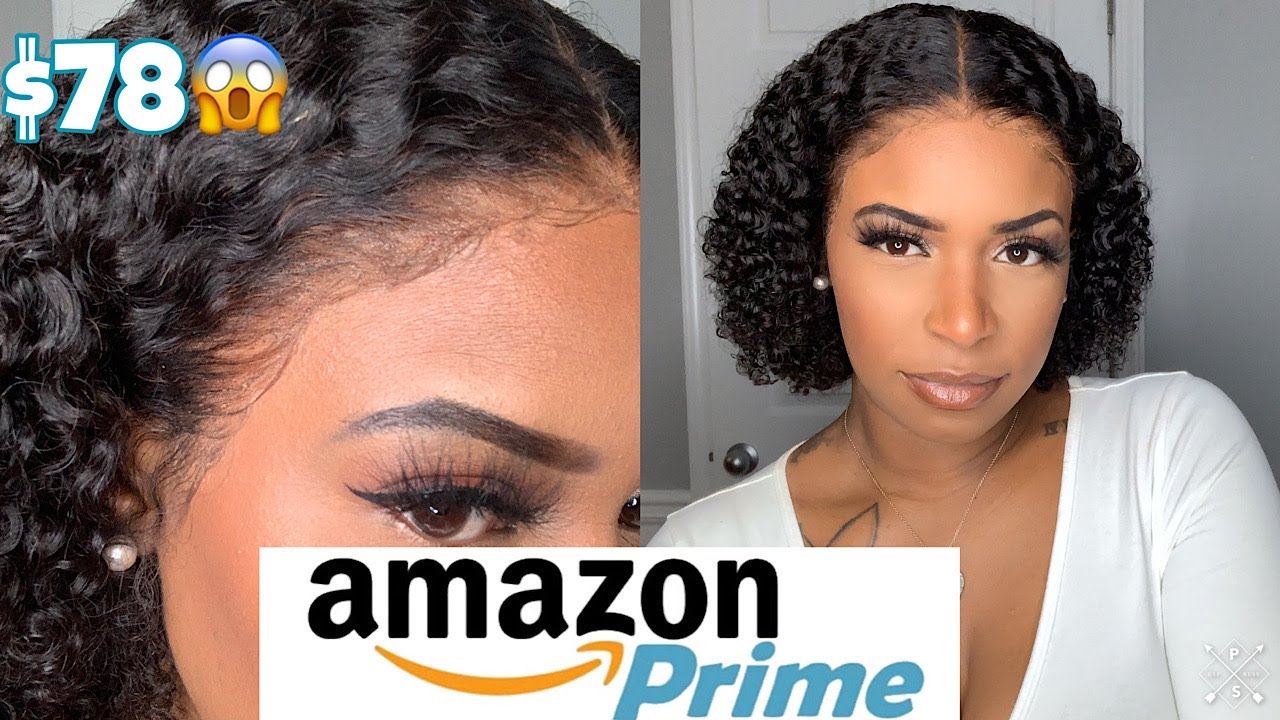 Affordable Human Hair Curly Bob Lace Front Wig Install | Amazon Prime Wig | Nikiss Hair