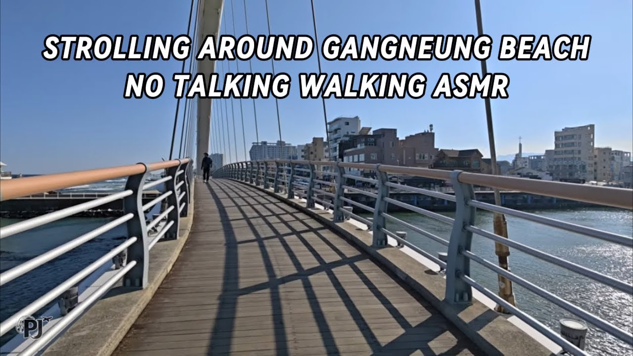 No Talking Walking Around the beach at Gangneung City, South Korea | Perpetual Journey