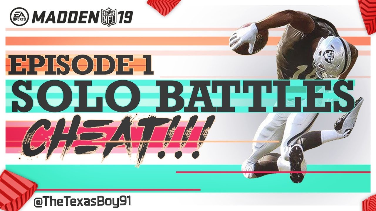 #TheGameIsCheatin EP1 | Solo Battles Are Rigged 100% Proof | Madden 19 Solo Battles Cheatin Montage