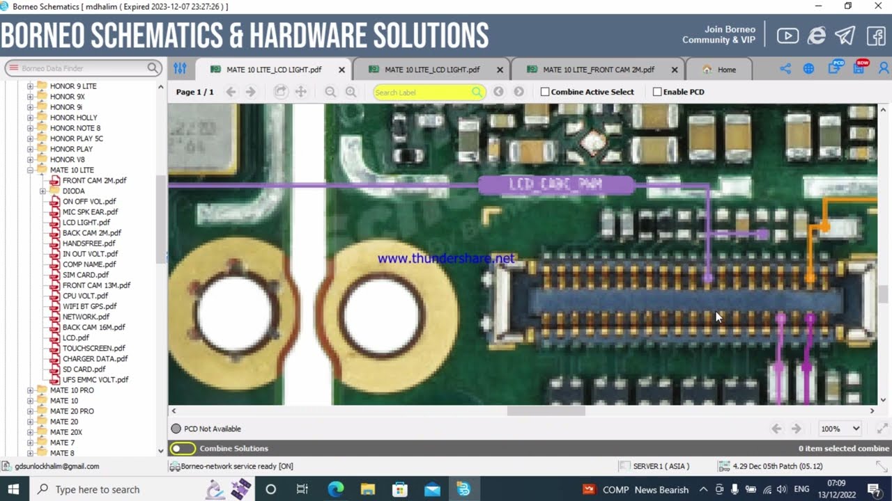 Schematics Huawei Mate 10 Lite Display light jumper ways by Qasmi mobile