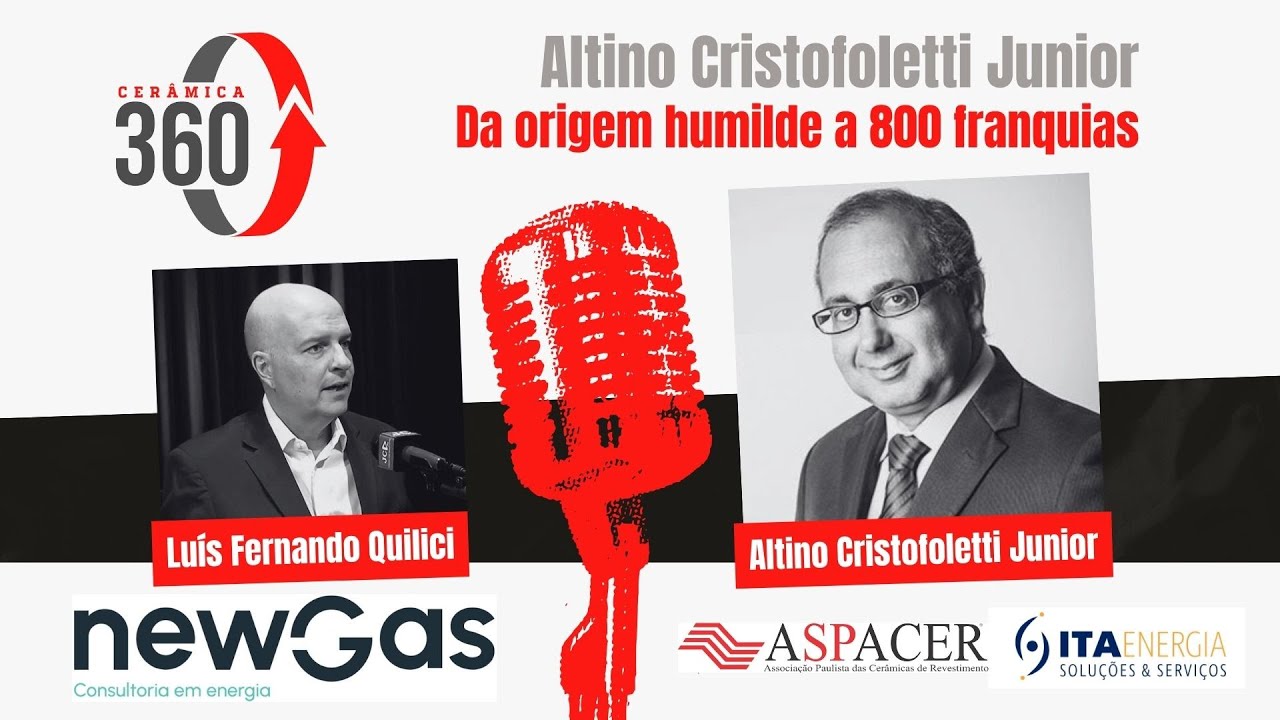 Da origem humilde a 800 franquias: a hist&oacute;ria de Altino Cristofoletti Junior no Cer&acirc;mica 360