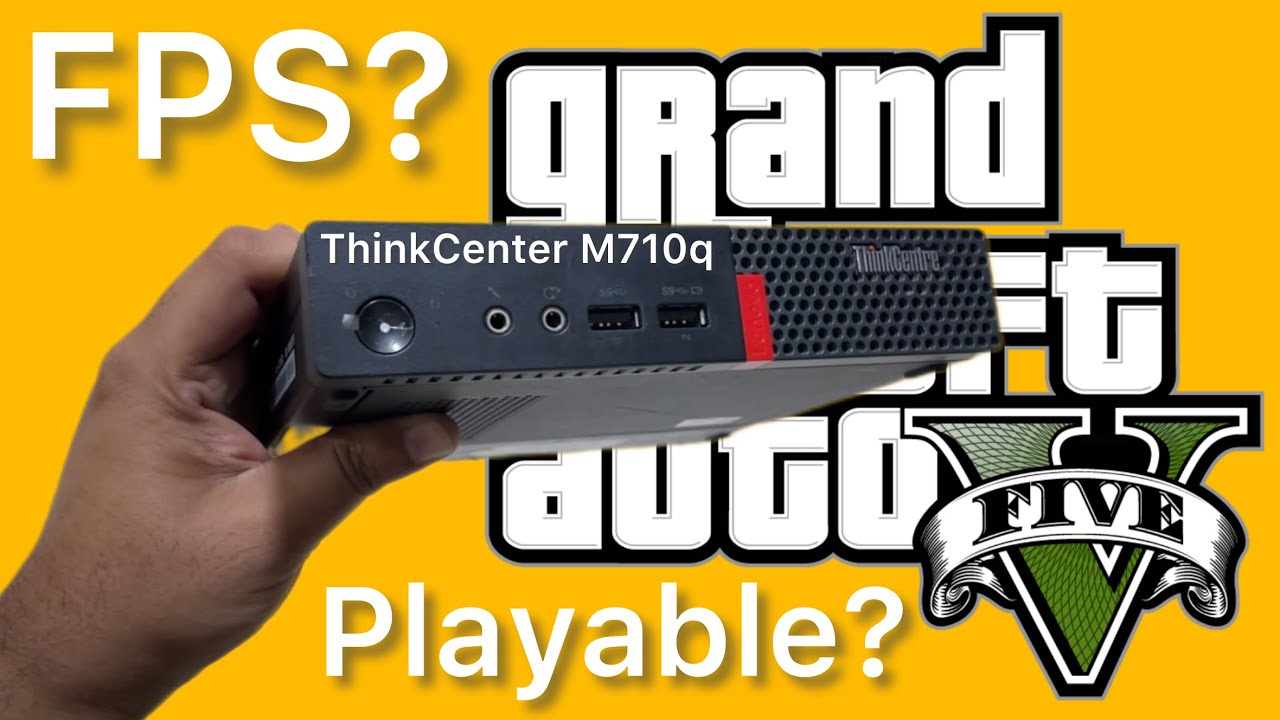 Can it run GTA 5?🤔 Lenovo Mini PC🖥️| i3 6100T | Intel HD Graphics 530 | 16GB RAM😍