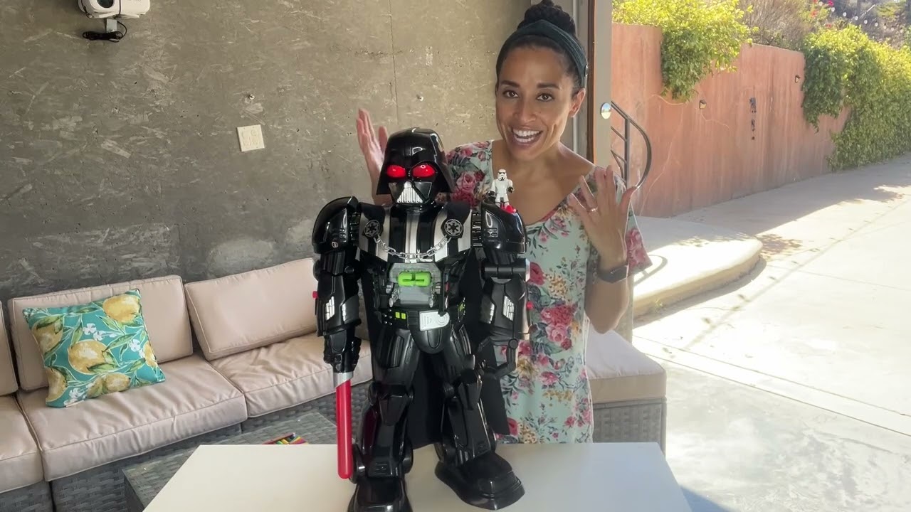 Fischer Price Imaginext Star Wars Darth Vader Bot FULL Review and Demo!