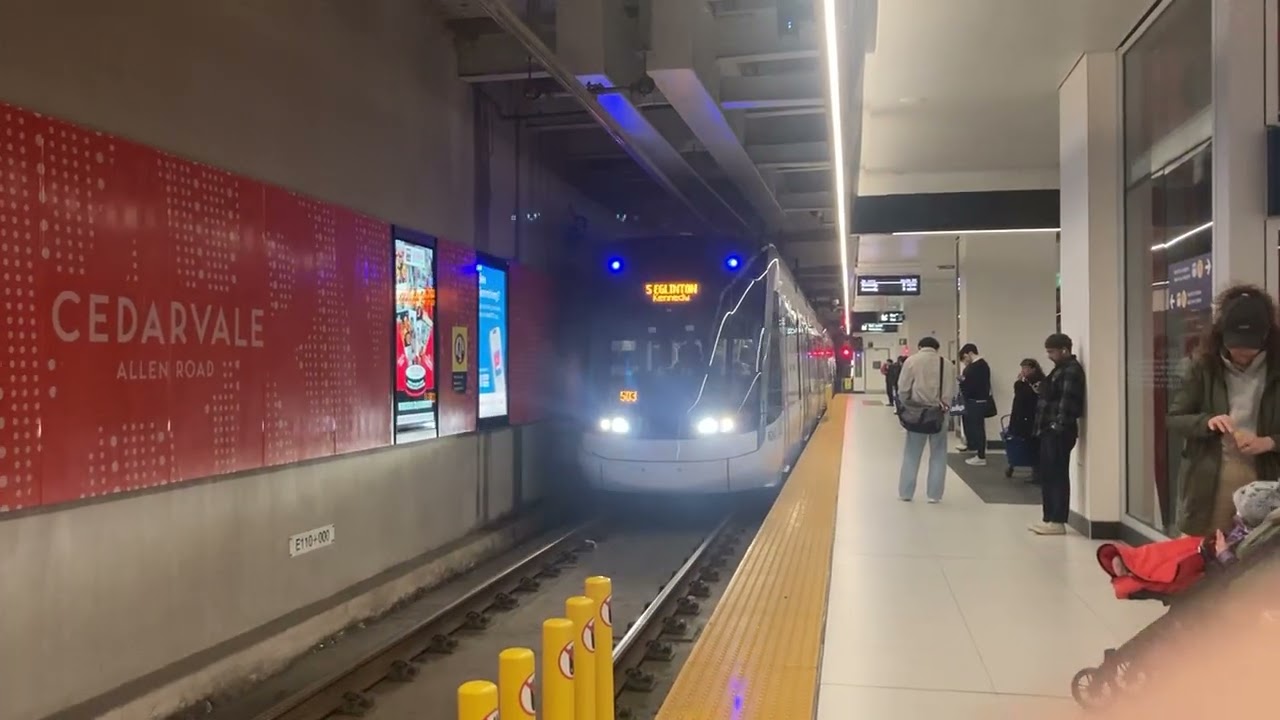 TTC Subway/Bus/LRT Action & Cedarvale Station (Formerly Eglinton West)
