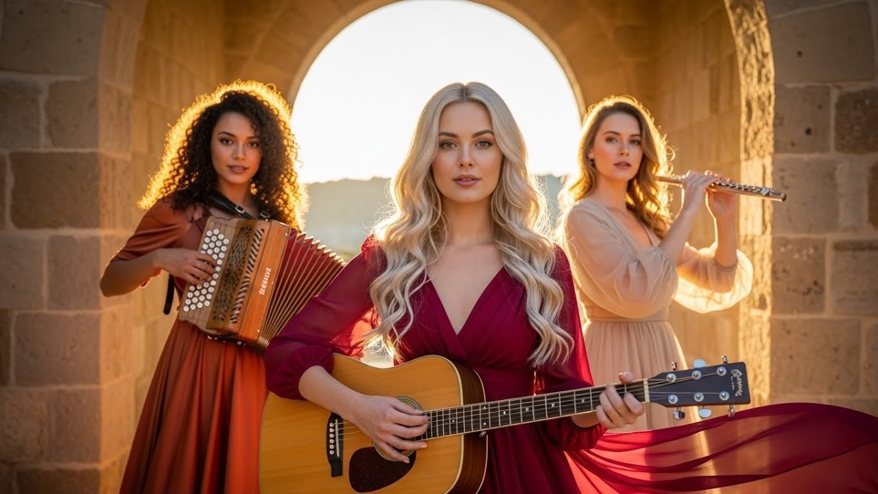 Majestic Flamenco Guitar, Accordion & Flute for Evening Calm – Gentle Serenity