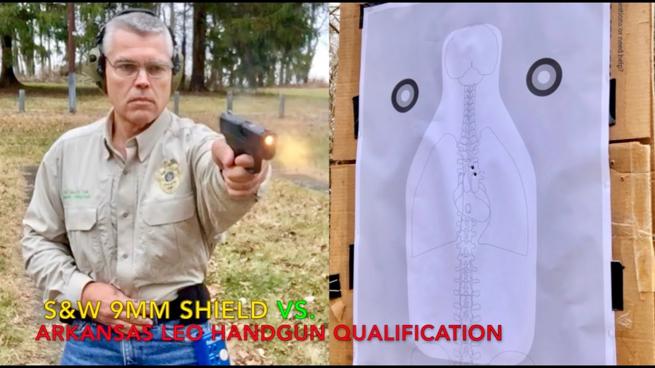 S&W Shield vs. Arkansas Handgun Qualification