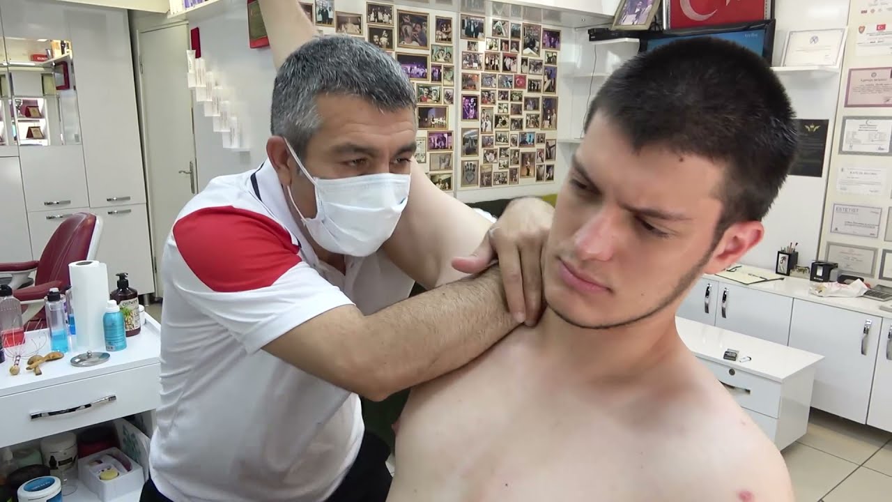 ASMR Turkish Barber By Münür Önkan Head,Face,Body,Back,Neck and Arm Massage