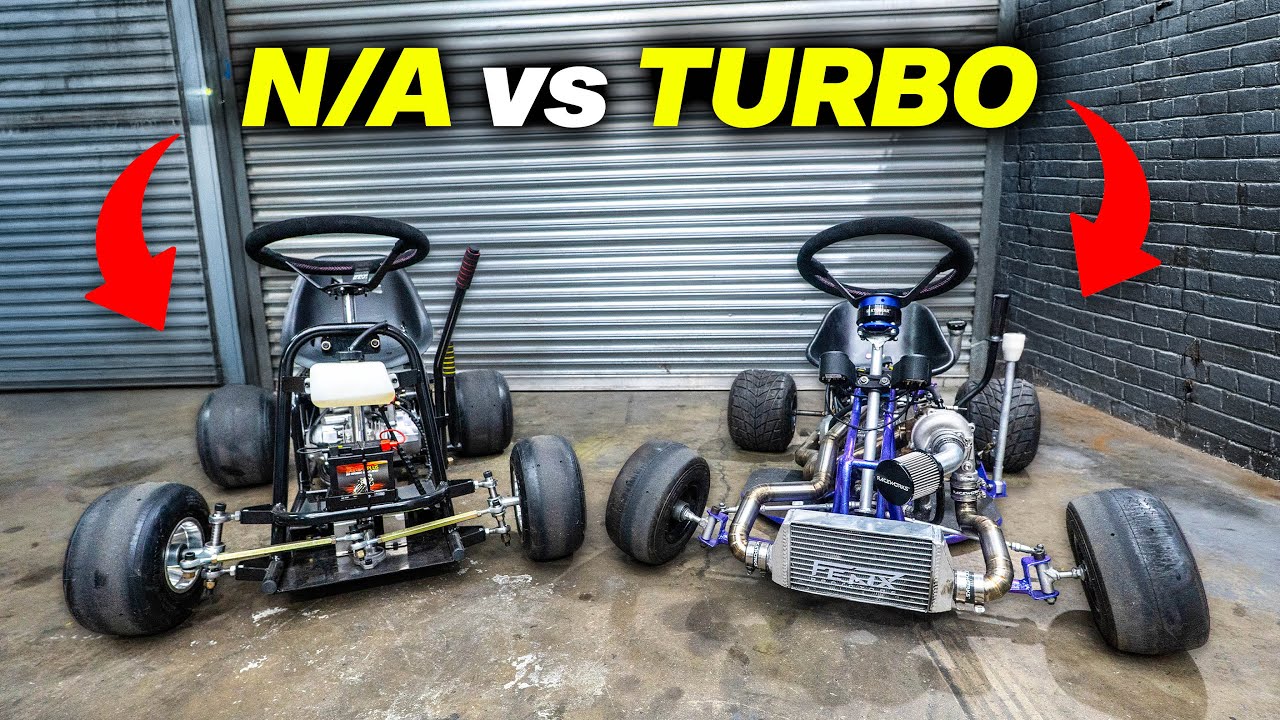 150cc TURBO vs N/A Go Kart BATTLE (Interesting Results)