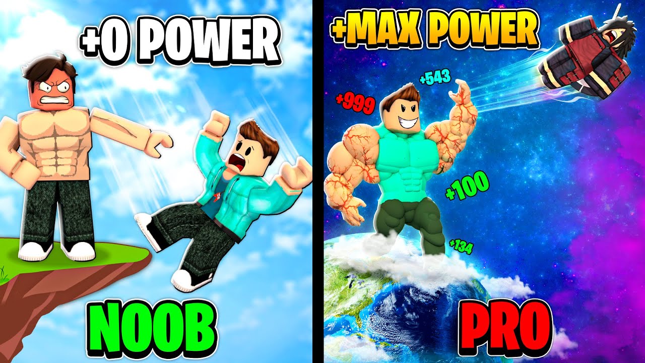 I PUSHED PROS💪🏻OUT OF THE WORLD IN PUSH SIMULATOR  ROBLOX