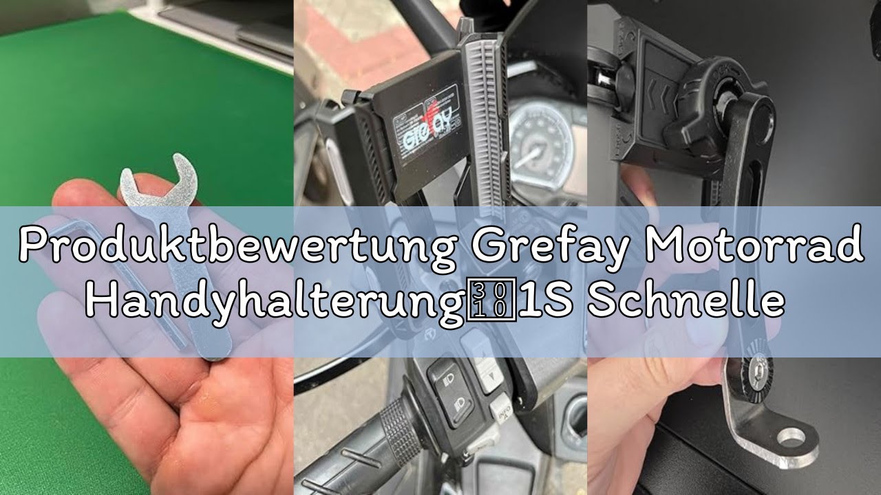 Produktbewertung Grefay Motorrad Handyhalterung【1S Schnelle Demontage】 Universal Handy Halterungen f