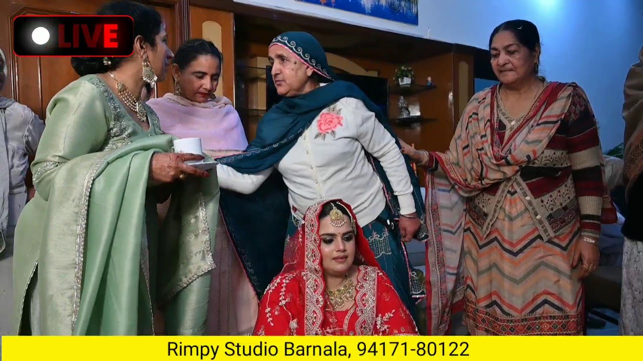 Live Wedding of Daljit+Veerpal...31-01-2026 Rimpy Studio Barnala 94171-80122