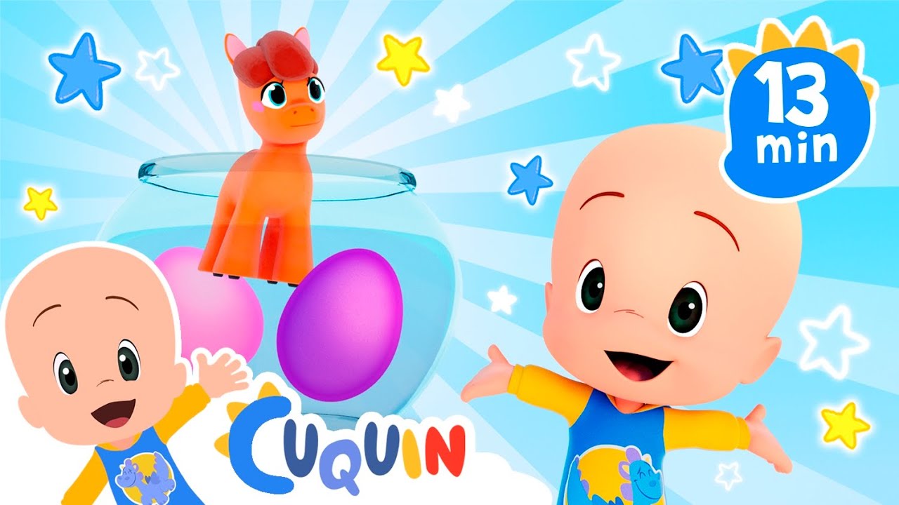 Pôneis de massinha coloridos e mais músicas infantis | Cleo & Cuquín