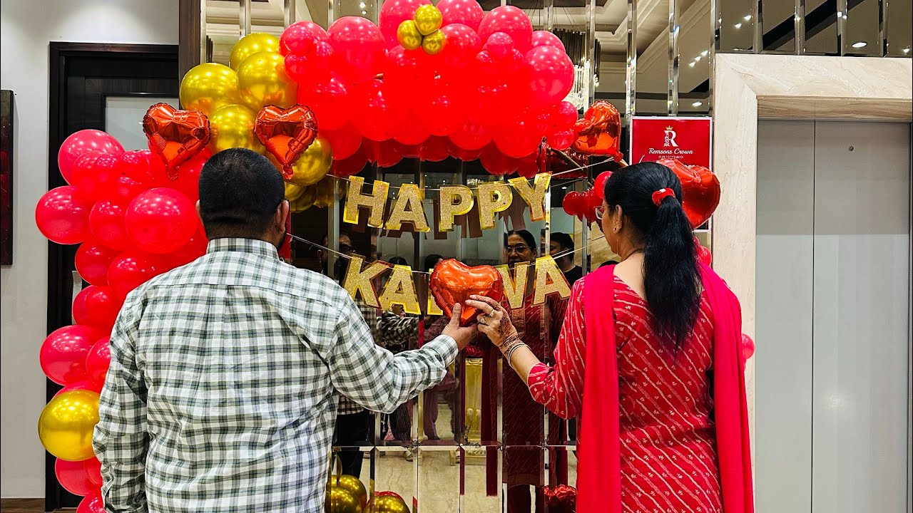Birthday Celebration of My Dad nd Karwa vibes❤️🌸🎂😍 #birtdaycelebration  #karwachauth 