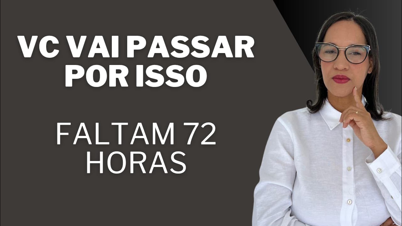 AO VIVO: Preciso te entregar o que vai acontecer contigo dentro de 72 horas.