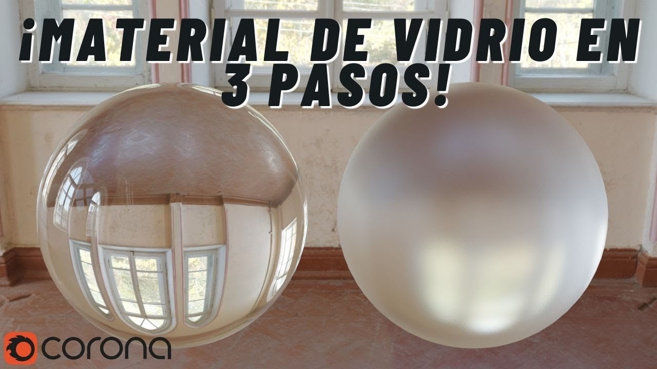 Cómo crear un material de vidrio en Corona Renderer & 3dsmax en solo 3 PASOS 🤯