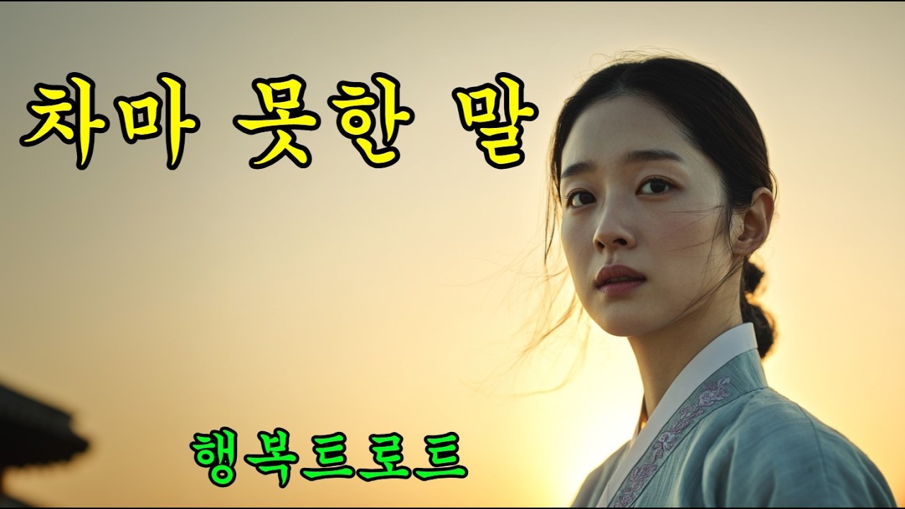 차마 하지 못한 그 한마디 #감성트로트
