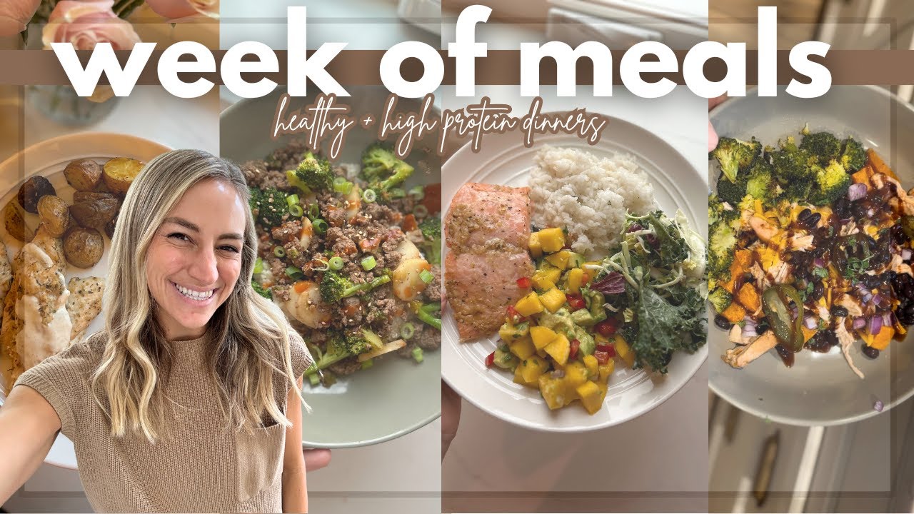 what we eat in a week | healthy dinner ideas (high protein!)