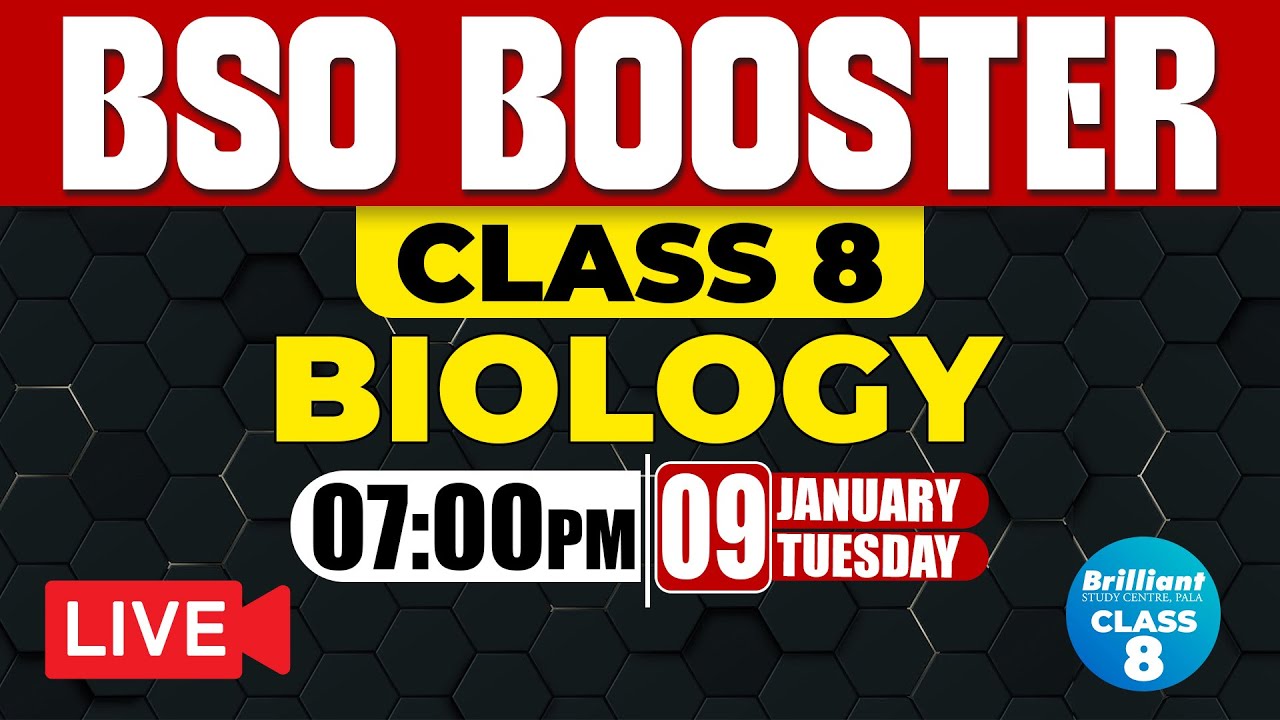 BSO Booster Class | Biology | 7 PM Onwards