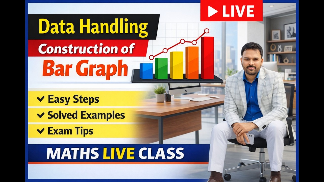 Class 7 Maths | Data Handling | Bar Graph Construction | Live Teaching @ Math With Ndy