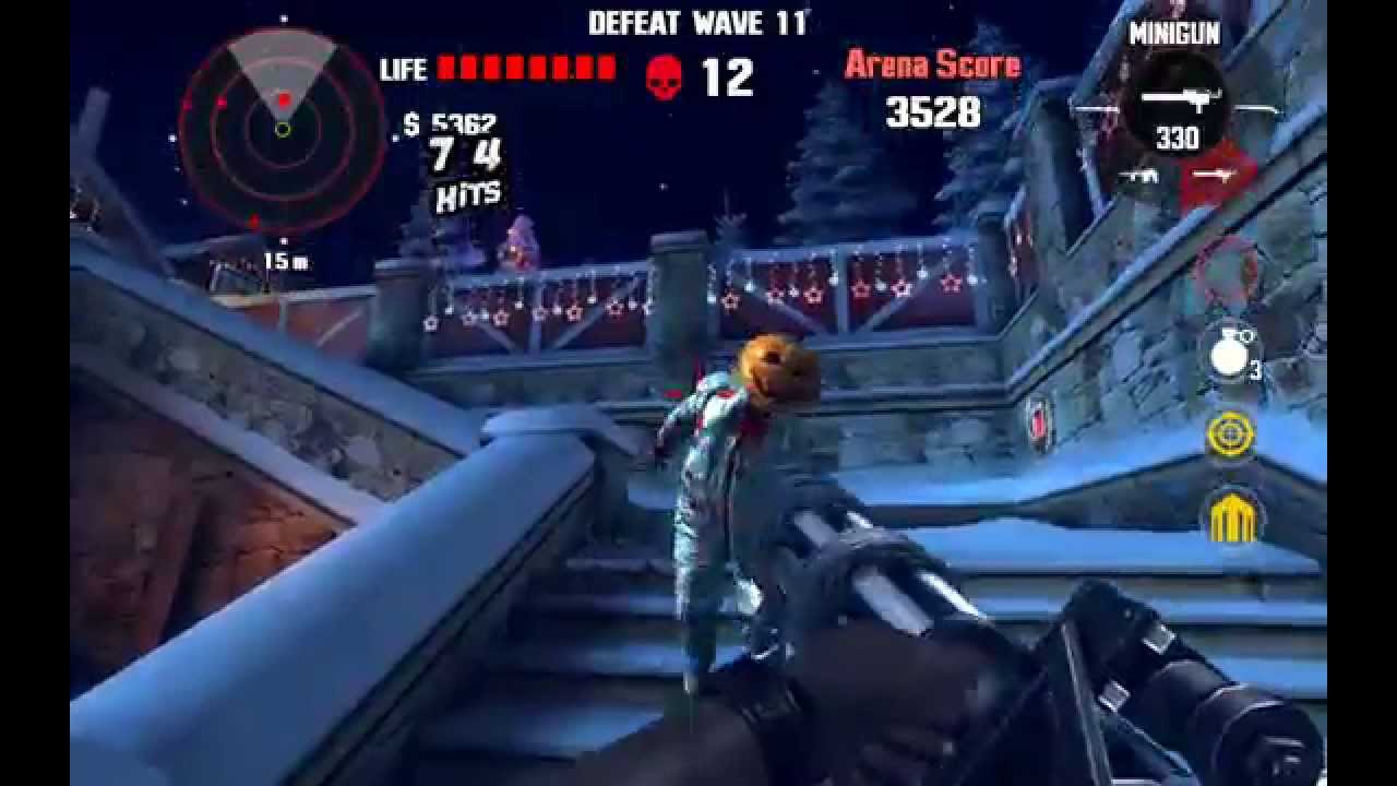 Dead Trigger 1 Bloody Xmas Arena Wave 23 Nvidia Shield Tablet