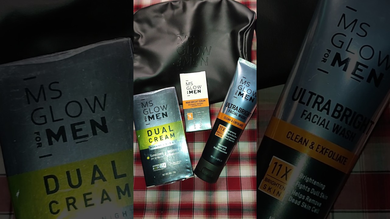 unboxing brightening package ms glow for men! #unboxing #skincare