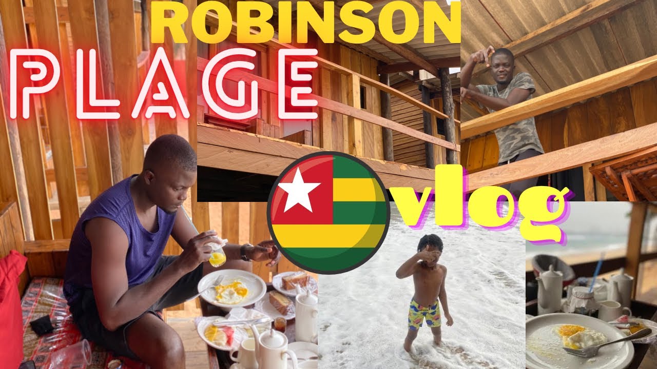 ROBINSON PLAGE LOMÉ TOGO || JE TESTE LE MEILLEUR BUNGALOW DE LOMÉ Lomé plage vlog togo vlog Lomé