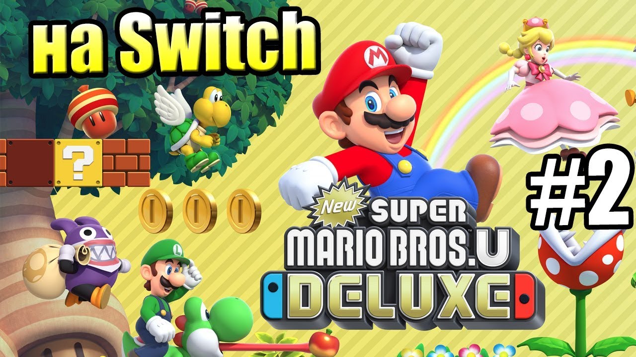 New Super Mario Bros U Deluxe #2 — Долина Желудей #2 {Switch} прохождение