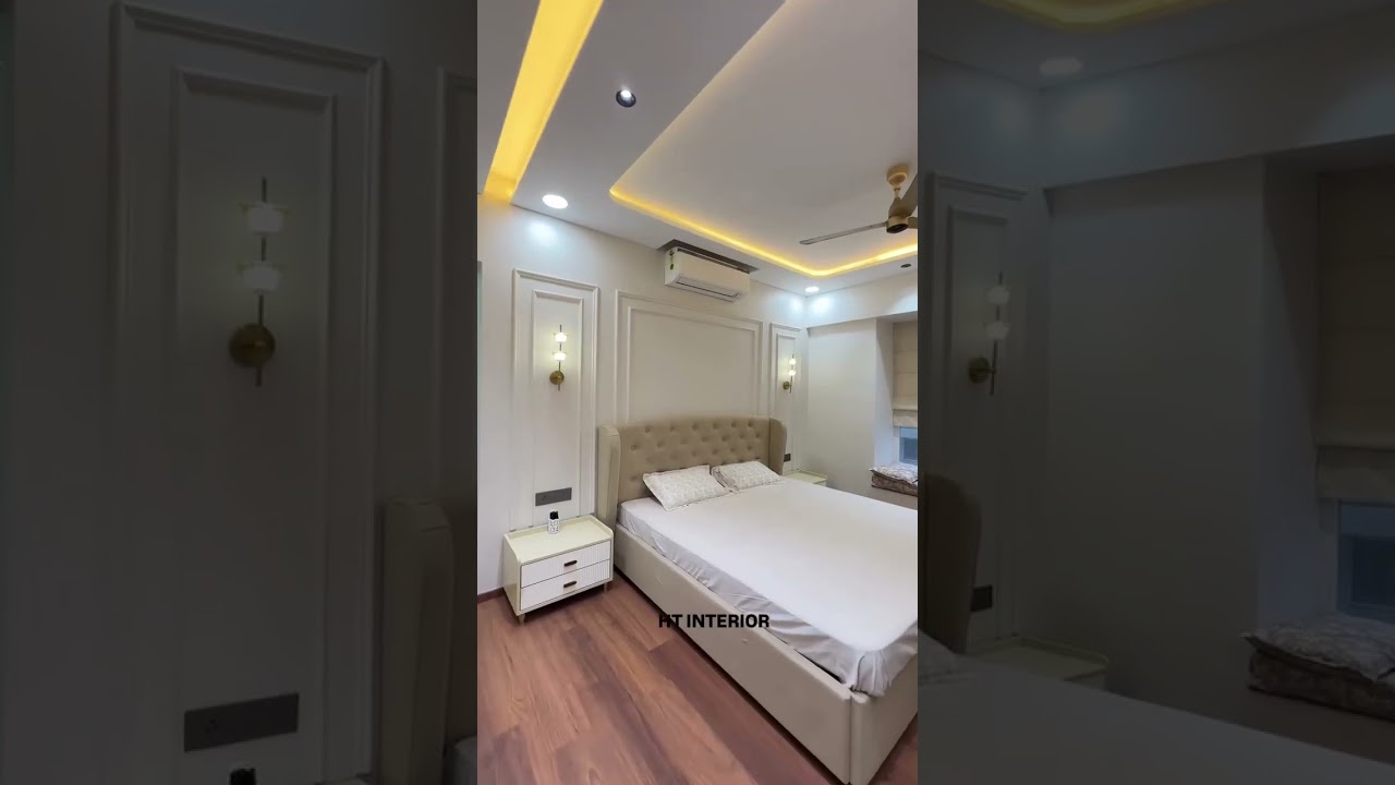 Bedroom reveal from our 3BHK project at Rahul Arcus, Baner | By HT Interior, Pune #htinterior #home