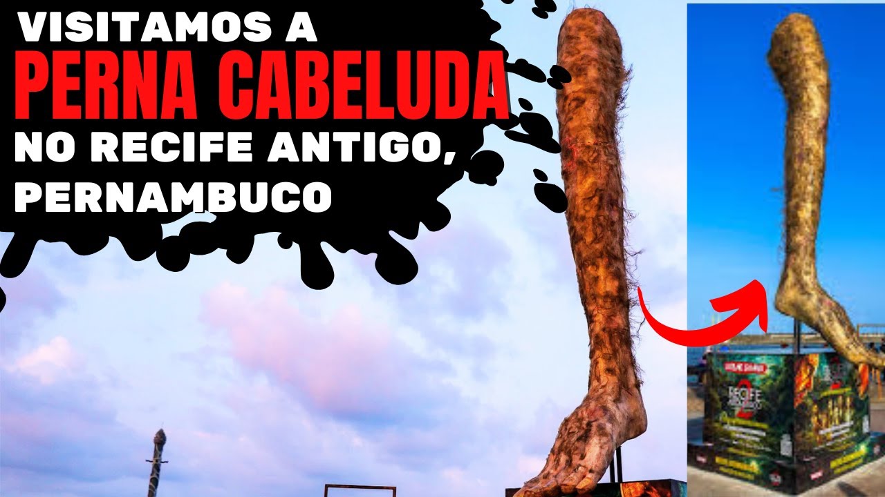 Visitamos a PERNA CABELUDA DO RECIFE ANTIGO, no Marco Zero.