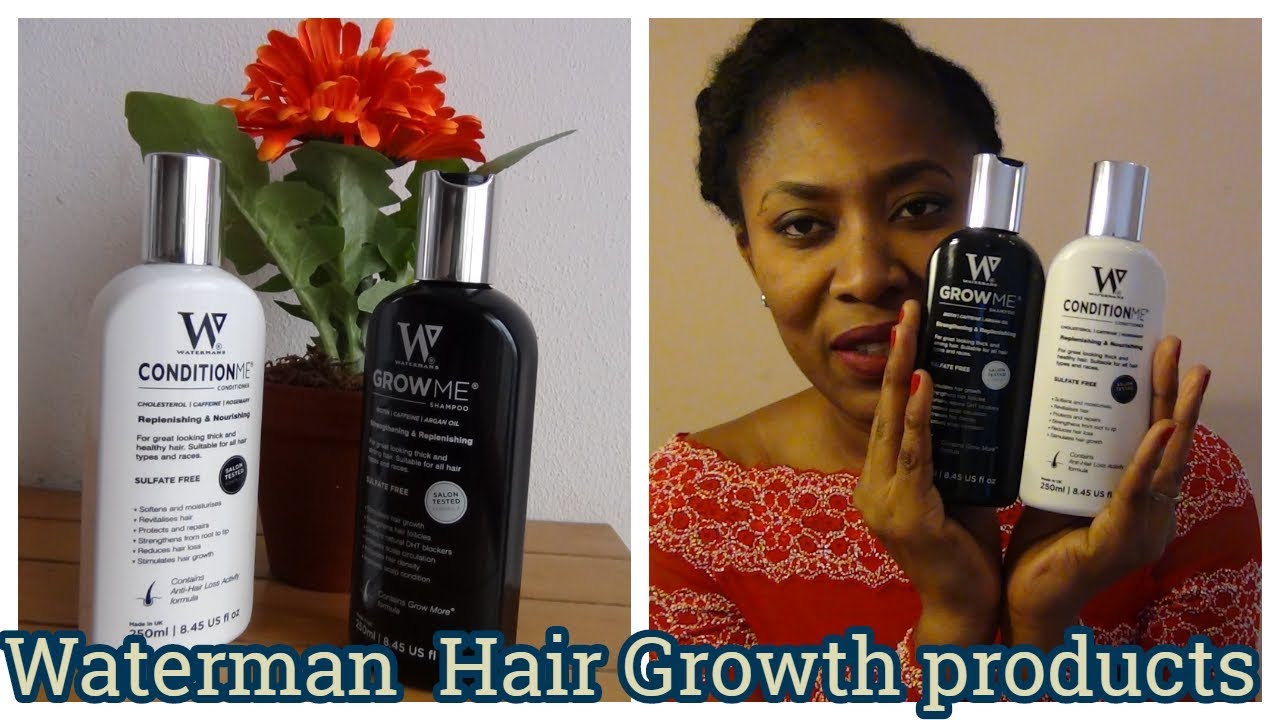 Review | Hair Growth SHAMPOO & CONDITIONER | Waterman Hair Growth  products | Back2Naturalgirls