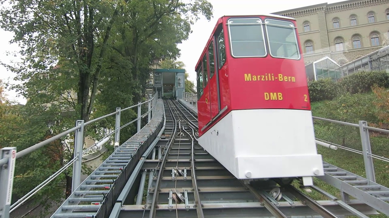 Standseilbahn 3000.01 Bern Marzilibahn 2019 Bergfahrt - Funicular