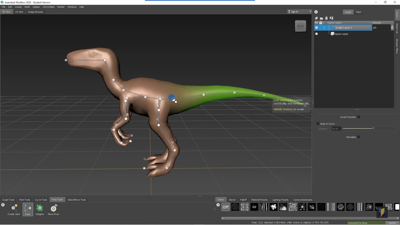 Mudbox- Importing Skeletons