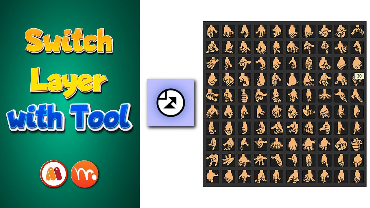 Switch Layer with Tool | Moho | Rigged Animation