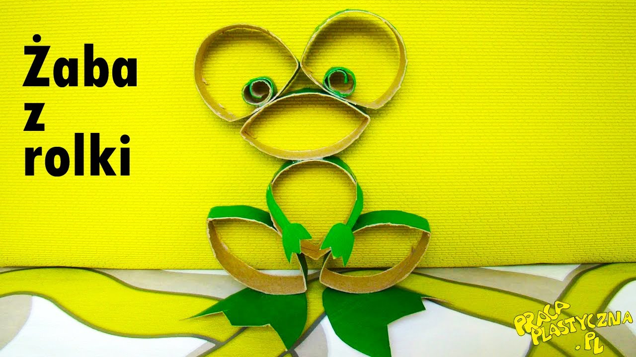 Co można zrobić z rolki papieru? Żabka z rolki, żaba praca plastyczna / Frog Crafts for Preschoolers